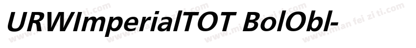 URWImperialTOT BolObl字体转换